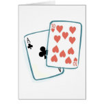 Ace and Ten of Hearts Playing Cards