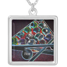 Ace at Billards Necklace