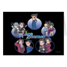 Ace Attorney Chibi's Cards