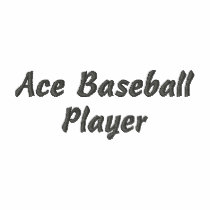 Ace Baseball Player Embroidered Shirt embroidered shirts by T_ShirtsUSA Ace Baseball Player Embroidered Shirt embroidered shirts