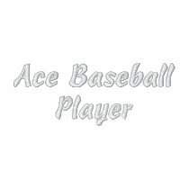 Ace Baseball Player Embroidered Shirt embroidered shirts by T_ShirtsUSA Ace Baseball Player Embroidered Shirt embroidered shirts