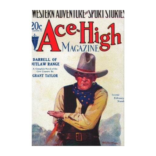 Ace High Magazine Cover Canvas Prints