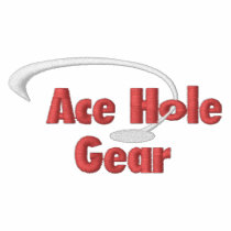 Ace Hole Gear Logo Jacket Red and White Logo embroidered shirts by cdcootie Ace Hole Gear Logo Jacket Red and White Logo embroidered shirts