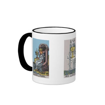 Ace, King and Queen of Cups Tarot Coffee Mug by Grailseekers