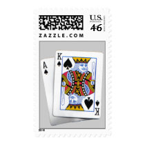 Ace & King of spades Stamp