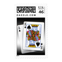 Ace & King of spades postage