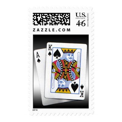 Ace & King of spades Postage by akiliking