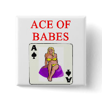 ace of babes pinback buttons