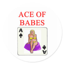 ace of babes sticker