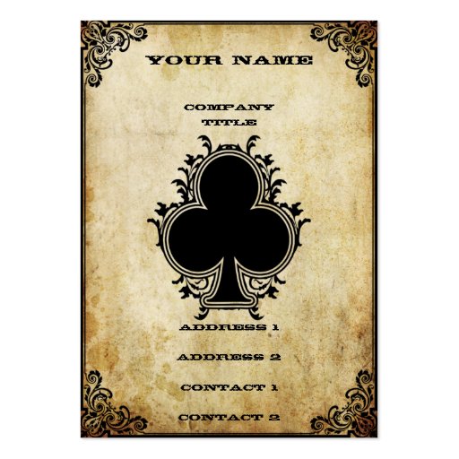Ace of Clubs - Business Card (front side)