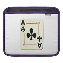 Ace of Clubs Playing Card iPad Sleeves
