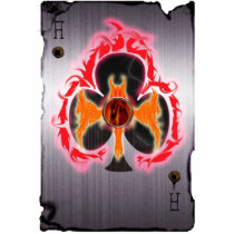 ace of clubs playing card photo sculptures