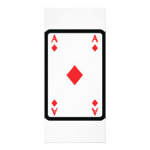 ace of diamonds with frame icon full color rack card