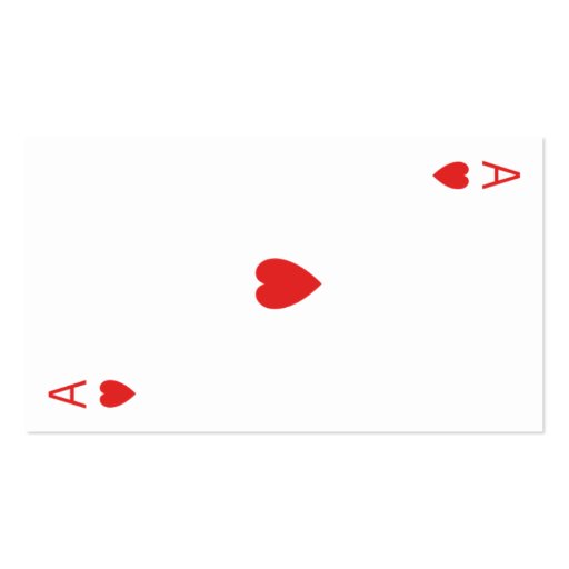 Ace of Hearts Business Cards