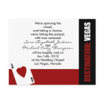 Ace of Hearts Destination Vegas Wedding Invitation postcards