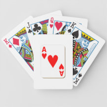 Ace of Hearts Playing Card Bicycle Playing Cards