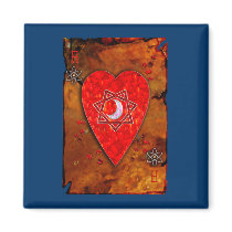 ace of hearts playing card magnets