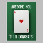 Ace of Hearts Post Card