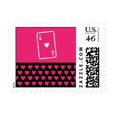 Ace of Hearts Postage Stamps