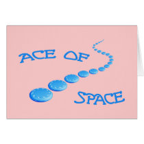 Ace of Space Frisbee Card