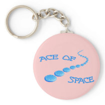 Ace of Space Frisbee Key Chain