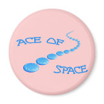 Ace of Space Frisbee Fridge Magnet