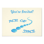 Ace of Space Frisbee Personalized Invitation