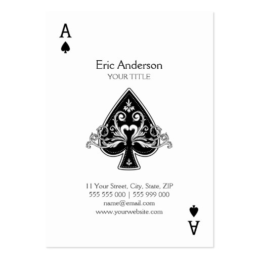 Ace Of Spades business card