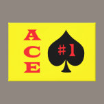 Ace of spades canvas canvas prints