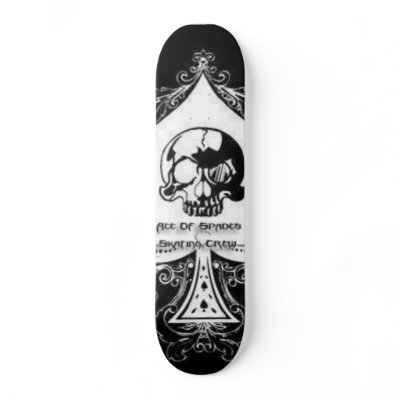 ace of spades first screw skateboard by NvDARKNESS