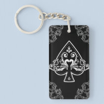 Ace of Spades Lucky keychain key chains