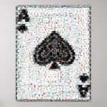 Ace Of Spades Montage Print