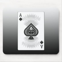 Ace of Spades Poker Card: Mouse Pads