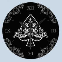 Ace of Spades wall clock wall clocks