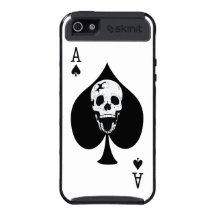 Ace of Spades With Cracked Screaming Skull Cases For iPhone 5