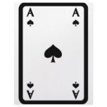 ace of spades with frame icon letterhead template