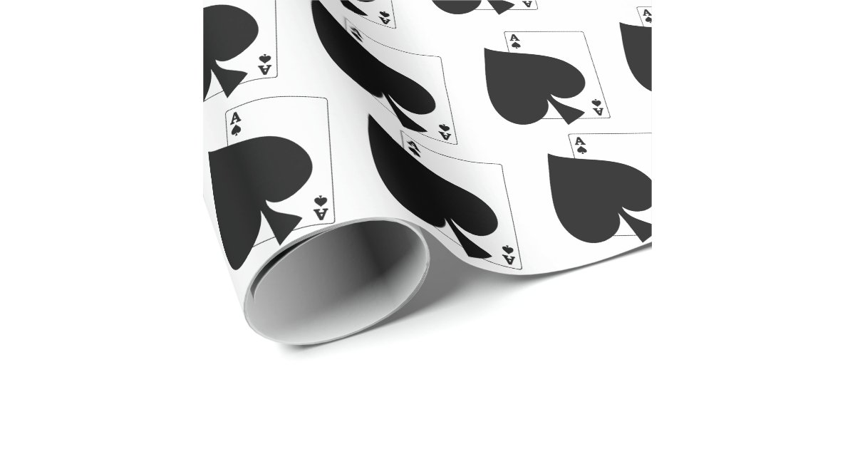 Ace of Spades Wrapping Paper Zazzle