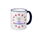 Ace of Swings Badminton Coffee Mugs
