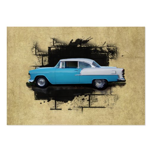 ACEO- 1955 Chevy Bel Air- Classic Car- Mini Print Business Card (front side)