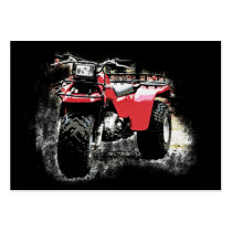 ACEO 3 Wheeler Motorcycle ATC on Black Business Card Template