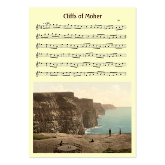 ACEO ATC Cliffs of Moher Irish Music Jig Card profilecard