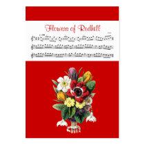 ACEO ATC Flowers of Redhill Irish Music Reel Card Business Card  Templates at Zazzle