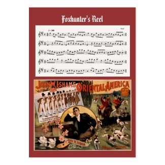 ACEO ATC Foxhunters Irish Music Reel Card profilecard