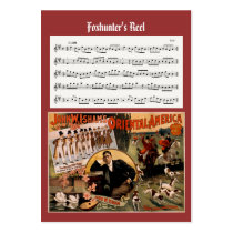ACEO ATC Foxhunters Irish Music Reel Card Business Card Template  at Zazzle
