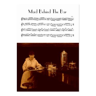 ACEO ATC Maid Behind The Bar Music Reel profilecard