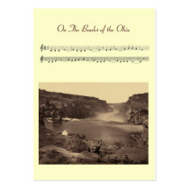 ACEO ATC On The Banks of The Ohio Folk Song Business Card  Templates at Zazzle