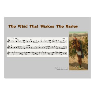 ACEO ATC Wind That Shakes the Barley Music Reel profilecard