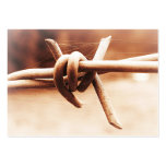ACEO Sepia Barbed Wire Close Up business cards