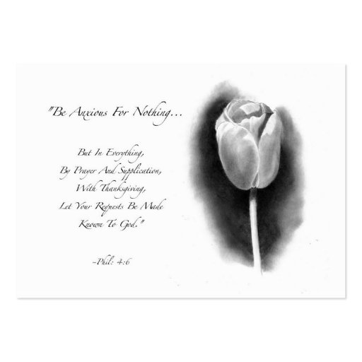 ACEO SIZE: TULIP: BIBLE VERSE: PENCIL ART BUSINESS CARD TEMPLATES (front side)