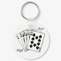 Aces High Keychain by vegasdusoleil Aces High Keychain